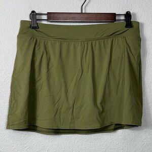 Lands' End Olive Green Swim Skort